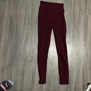Burgundy lulu lemon leggings